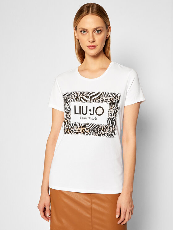 Liu Jo Liu Jo T-särk WF0128 J5003 Valge Regular Fit