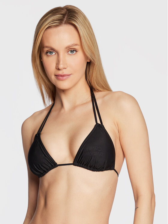 Calvin Klein Swimwear Bikini augšdaļa KW0KW01896 Melns