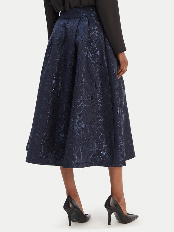 Rinascimento Rinascimento Gonna a trapezio CFC0126542003 Blu scuro Regular Fit