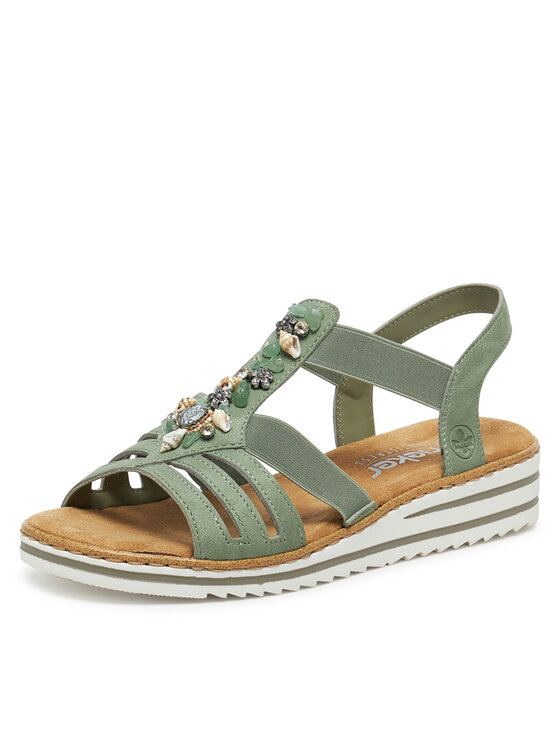 Rieker Rieker Sandalen V0649-52 Grün