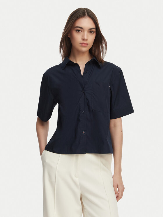 Tommy Hilfiger Cămașă WW0WW48899 Bleumarin Relaxed Fit
