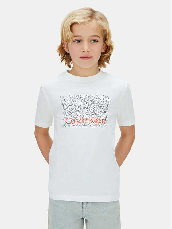 Calvin Klein Jeans Tricou LVCKSJA04B Alb Regular Fit