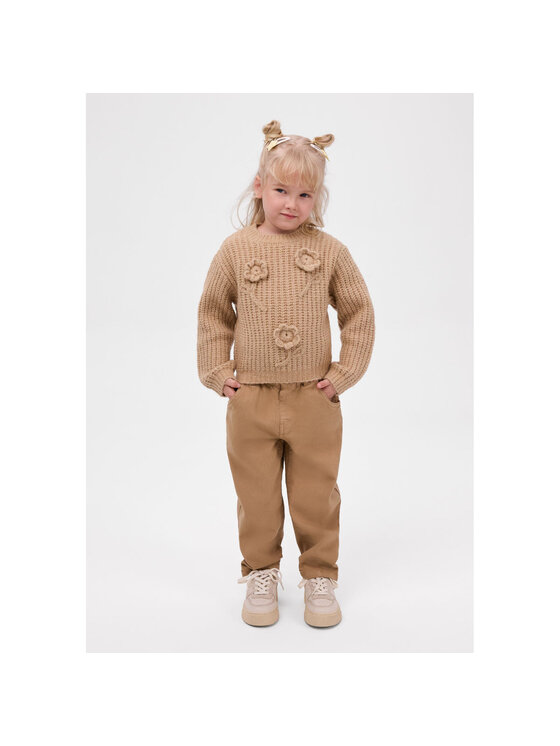 minoti minoti Spodnie materiałowe 32PANT101 Brązowy jasny Regular Fit