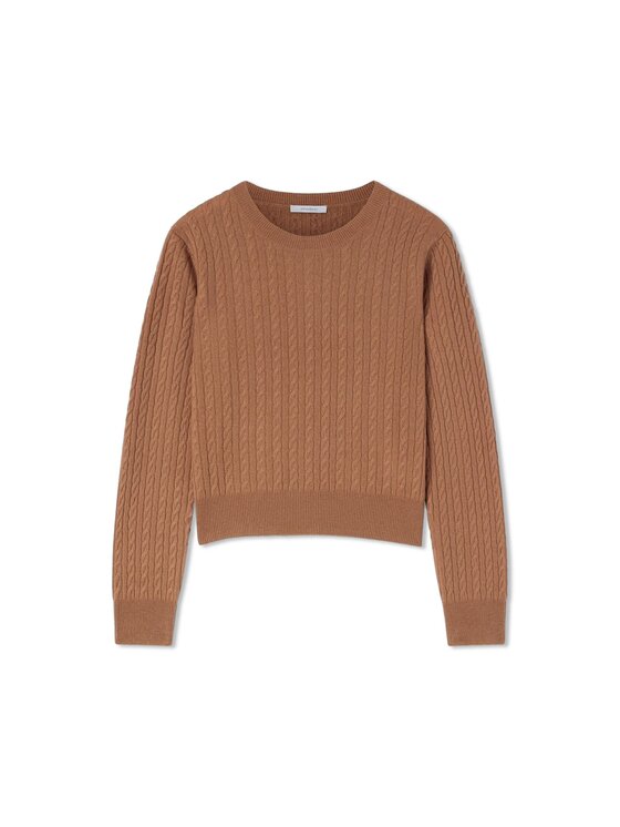 Motivi Motivi Sweter M345E002404N012 Brązowy Regular Fit