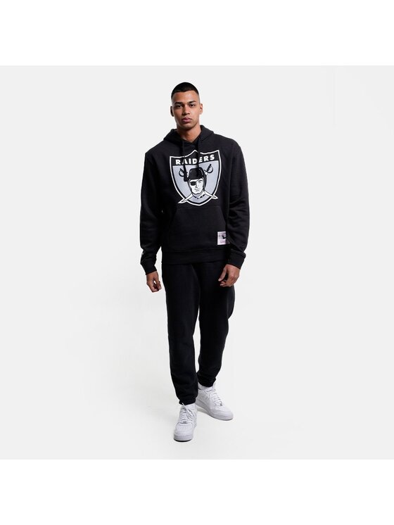 Mitchell & Ness Mitchell & Ness Felpa TEAM LOGO HOODY OAKLAND RAIDERS Nero Regular Fit