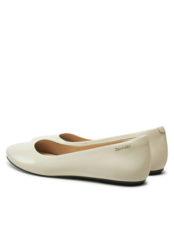 Calvin Klein Calvin Klein Μπαλαρίνες Round Ballerina HW0HW02449 Εκρού