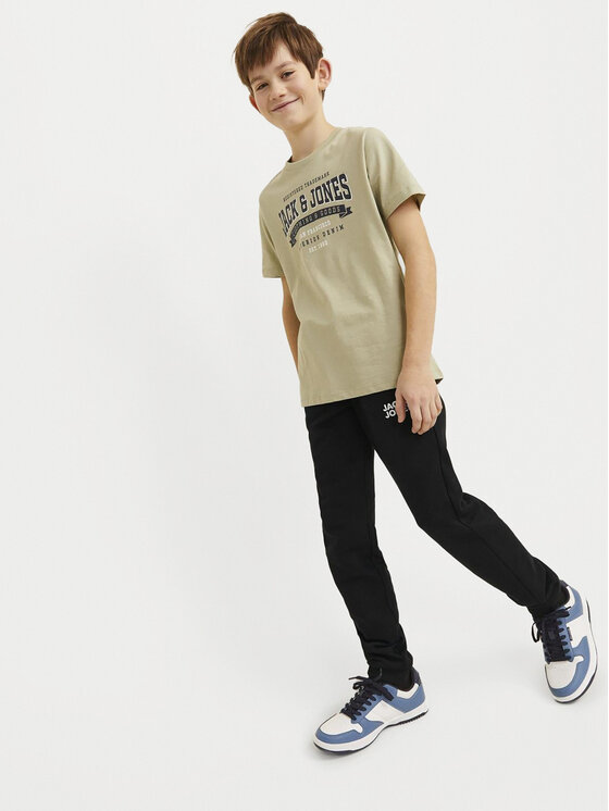 Jack&Jones Junior Jack&Jones Junior Donji dio trenerke Gordon 12257312 Crna Slim Fit