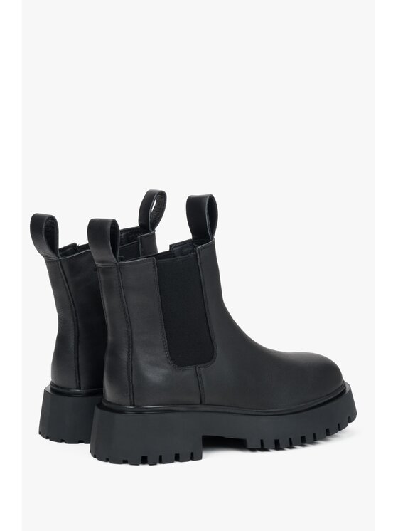 Estro Estro Μποτάκια με λάστιχο ER00116066 Μαύρο