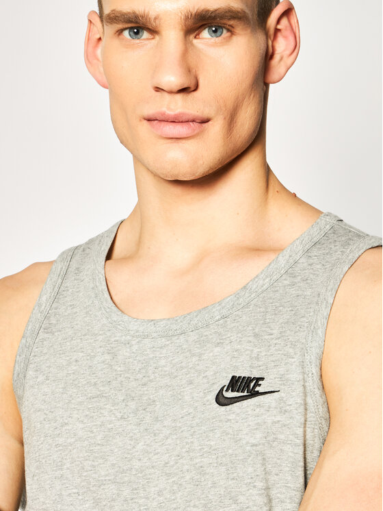Nike Nike Tank top Club BQ1260 Szary Standard Fit
