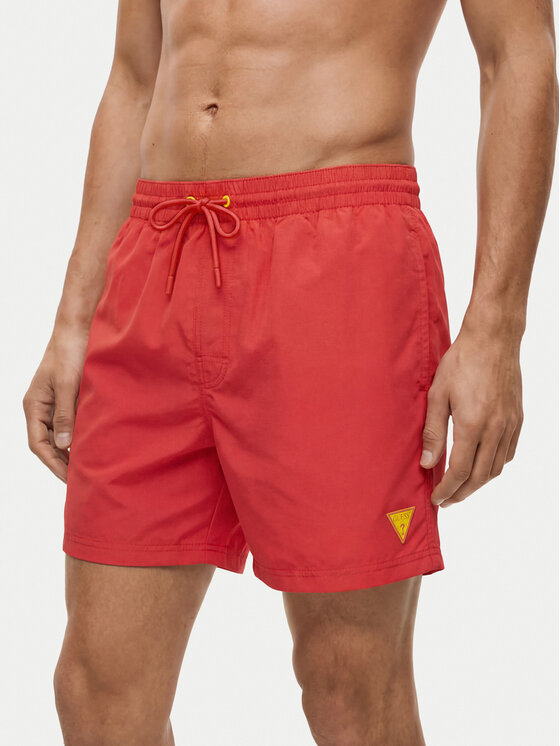 Guess Úszónadrág F6GT25 WG282 SHORT Piros Regular Fit