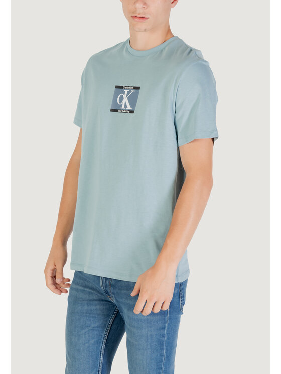 Calvin Klein Calvin Klein T-shirt SS 30s EU SP CK BOX Blu Box Fit