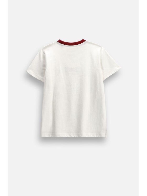 Coccodrillo Coccodrillo T-Shirt ZC6143204ABJ-003 Kremowy Regular Fit