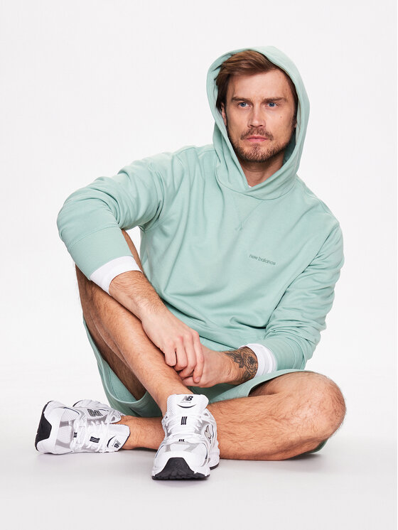 New Balance New Balance Μπλούζα MT23565S Πράσινο Relaxed Fit