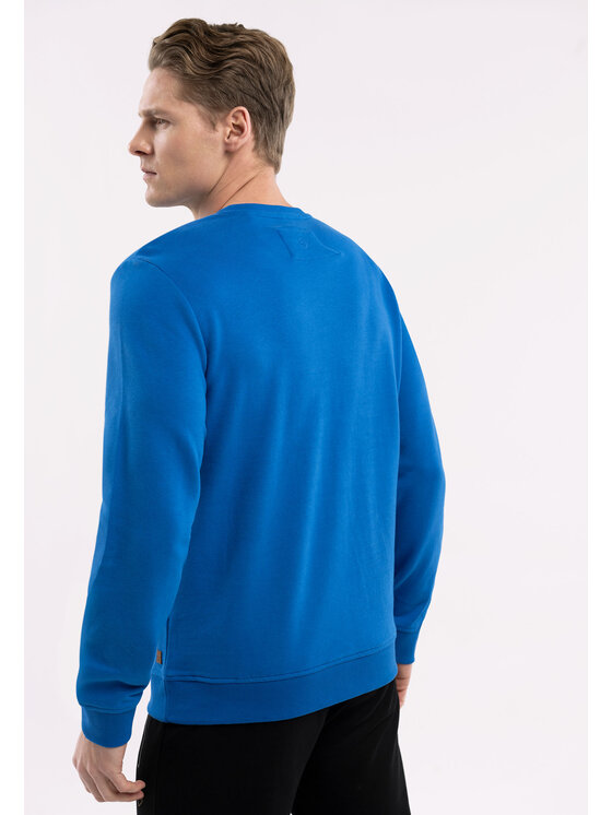 Volcano Volcano Bluza B-ANDY Niebieski Regular Fit