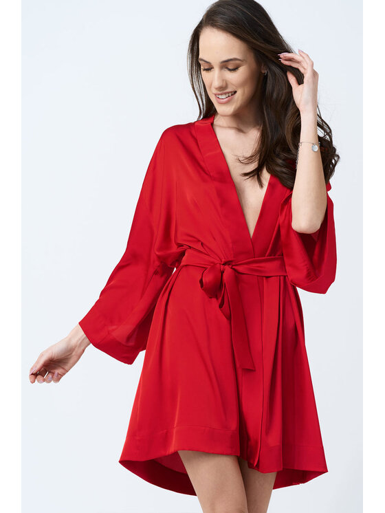 Love and Hate Love and Hate Accappatoio Dora Red Rosso Ladies Fit