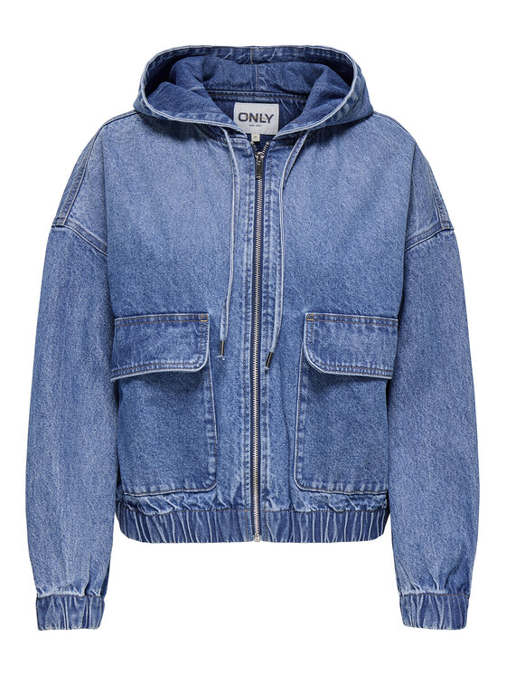 ONLY ONLY Teksajakk Kenzie 15356696 Sinine Regular Fit