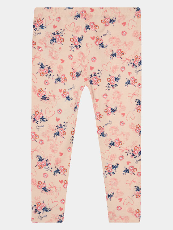 Guess Guess Legingi K4RB01 J1313 Rozā Slim Fit