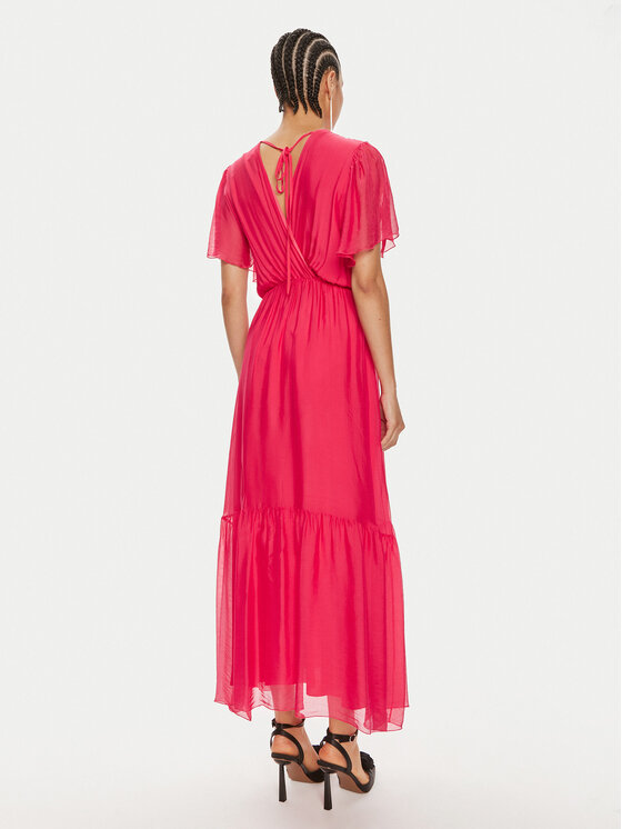 Haveone Haveone Rochie de vară AFF-L013 Roz Regular Fit