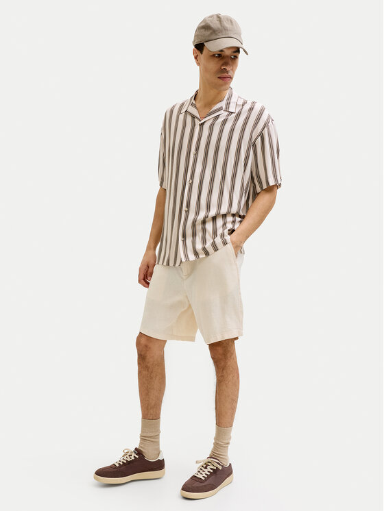 Jack & Jones Jack & Jones Szorty materiałowe Ace Mykonos 12269376 Beżowy Regular Fit