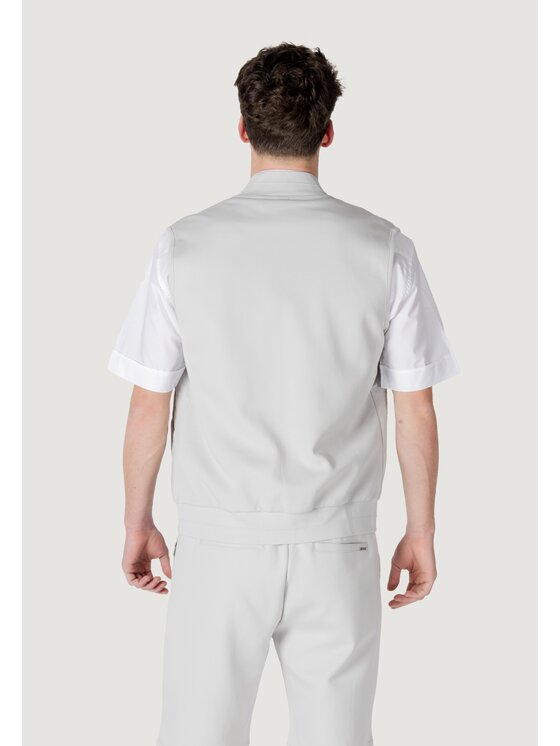 Antony Morato Antony Morato Kurtka skórzana REGULAR FIT Szary Regular Fit