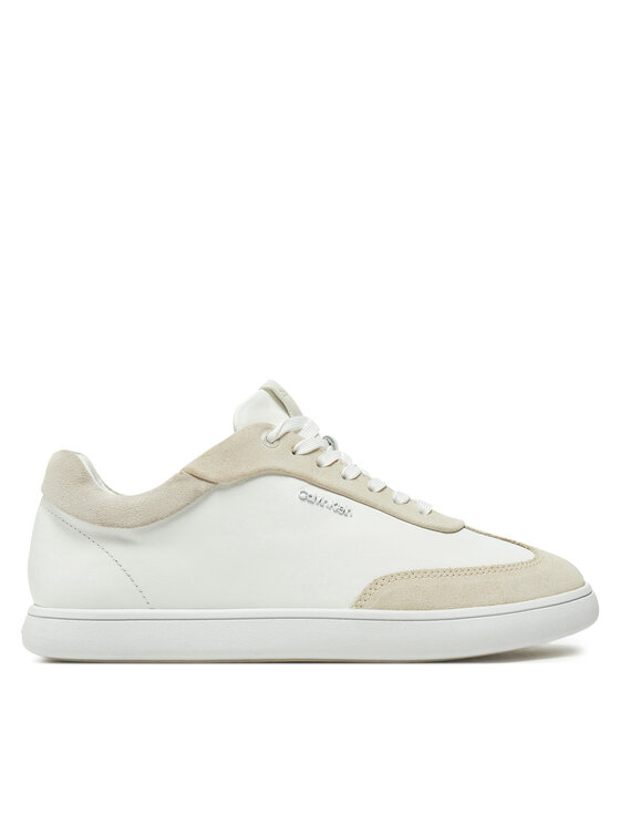 Calvin Klein Snīkeri Cupsole Lace Up - Lth Sue Mix HW0HW02435 Bēšs