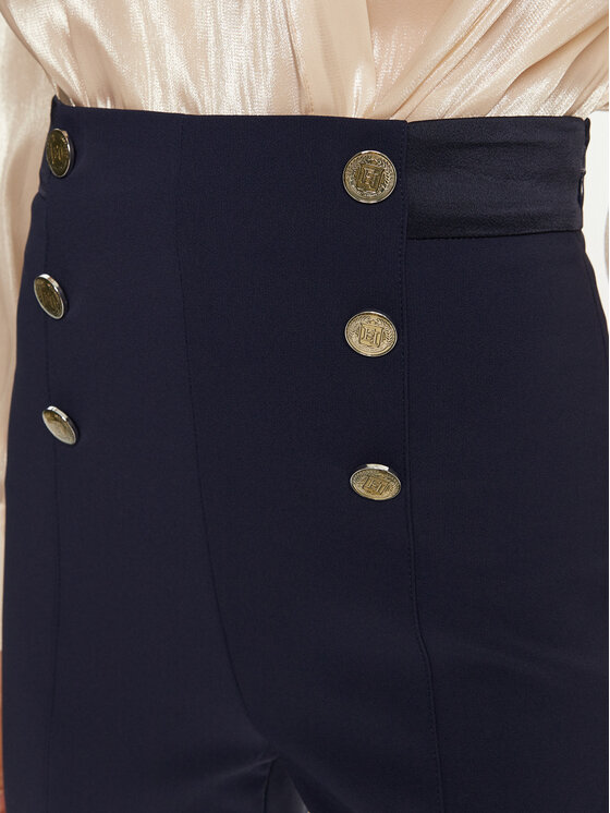 Elisabetta Franchi Elisabetta Franchi Hlače PA-050-47E2-V860 Tamnoplava Regular Fit