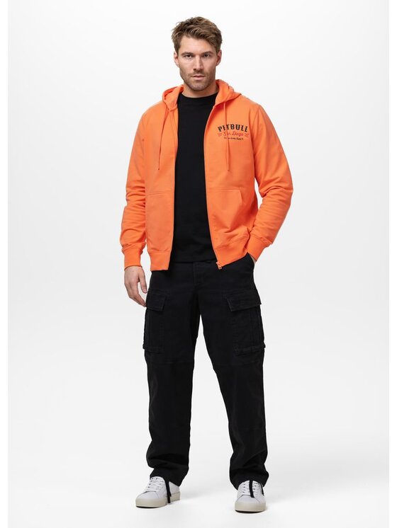 PITBULL PITBULL Bluza STRENGHT & RESPECT Pomarańczowy Regular Fit