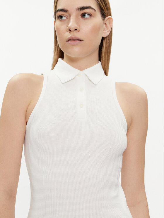 Calvin Klein Jeans Calvin Klein Jeans Rochie de vară J20J223416 Écru Slim Fit