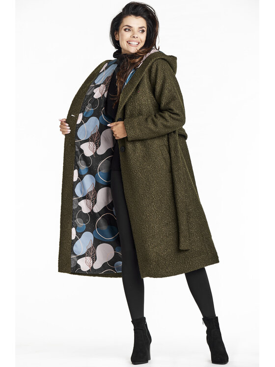 Awama Awama Cappotto A680 Cachi Basic Fit