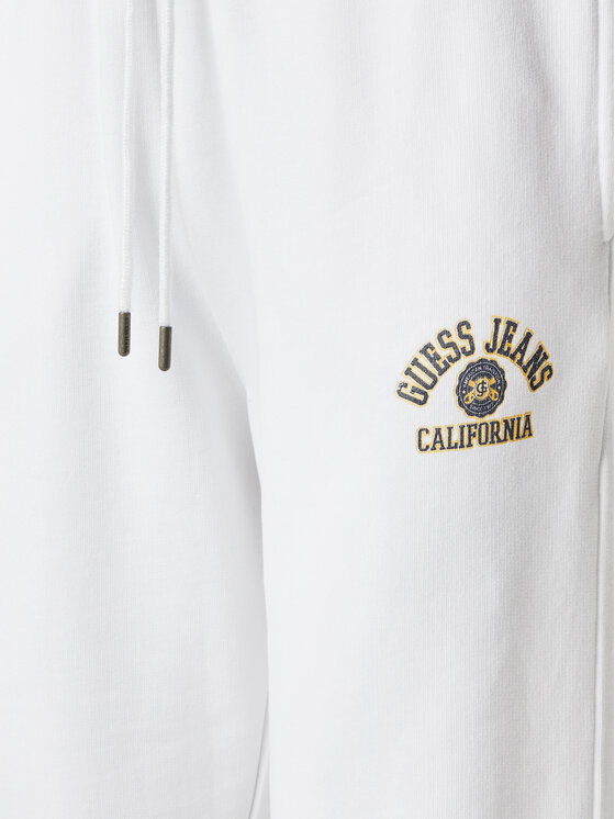 Guess Jeans Guess Jeans Teplákové kalhoty W5RB63 K68I4 Bílá Regular Fit