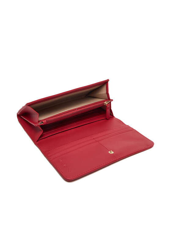Valentino Valentino Голям дамски портфейл VPS8NS113 Червен