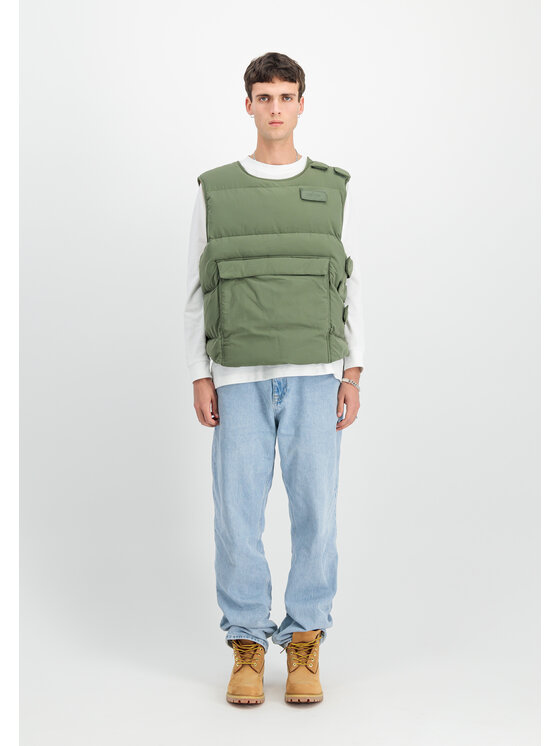 Alpha Industries Alpha Industries Kamizelka Protector Puffer Vest Zielony Oversize