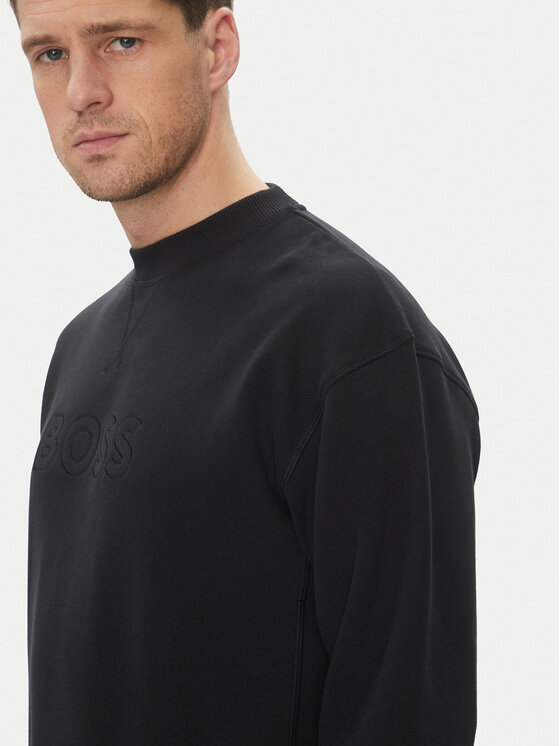 BOSS BOSS Jopa David Sweatshirt 50540505 Črna Relaxed Fit