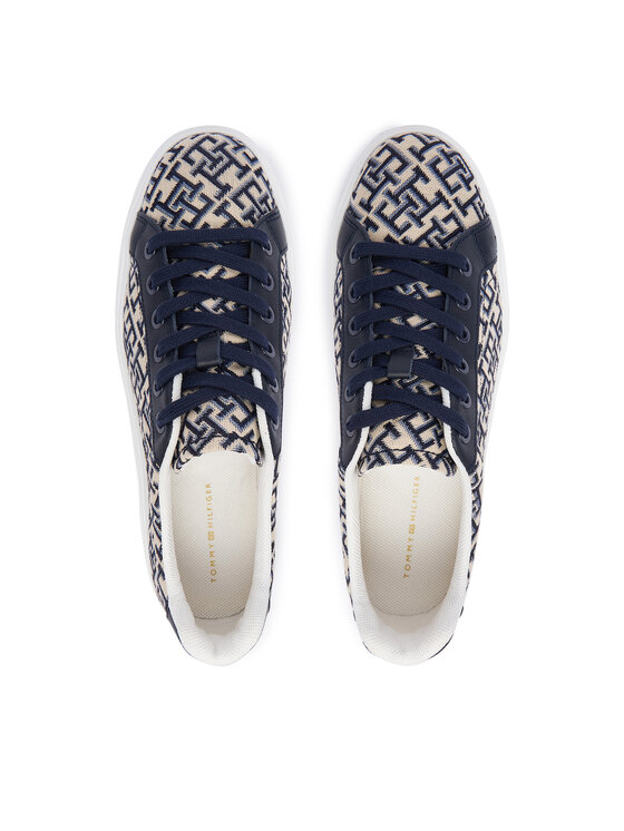 Tommy Hilfiger Tommy Hilfiger Superge Chic Platform Monogram FW0FW09398 Bež