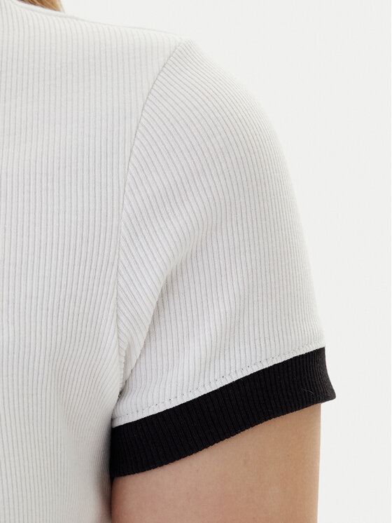 Tommy Jeans Tommy Jeans T-Shirt Badge DW0DW22575 Εκρού Slim Fit