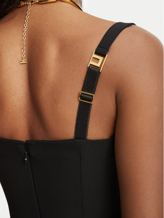 Elisabetta Franchi Elisabetta Franchi Коктейльна сукня AB-002-67E2-V470 Чорний Fitted Fit
