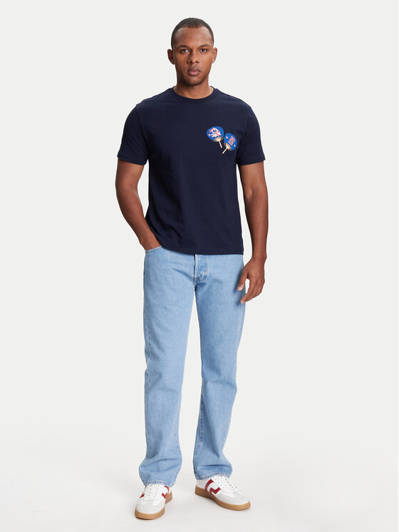 United Colors Of Benetton United Colors Of Benetton T-krekls 3I1XU1096 Tumši zils Regular Fit
