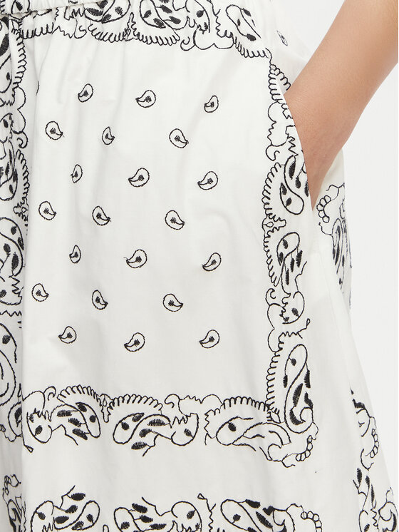 Weekend Max Mara Weekend Max Mara Спідниця-міді Caravan 2615101082 Білий Regular Fit