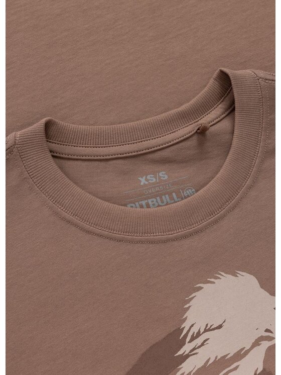 PITBULL PITBULL T-Shirt PALM Brązowy Regular Fit