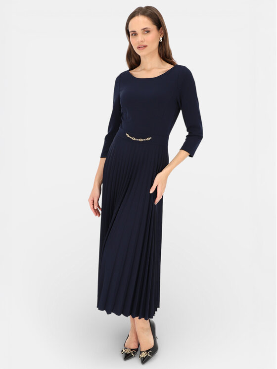 L’AF L’AF Sukienka wieczorowa Celine Granatowy Regular Fit