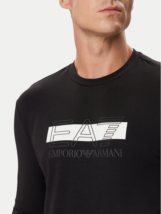 EA7 Emporio Armani EA7 Emporio Armani Pikkade varrukatega T-särk 7M002417 AF10373 MC001 Must Slim Fit