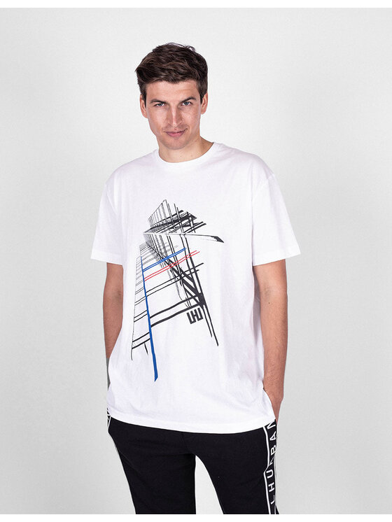 Les Hommes Les Hommes T-Shirt URG820P UG814 | Oversized T-Shirt Bílá Oversize