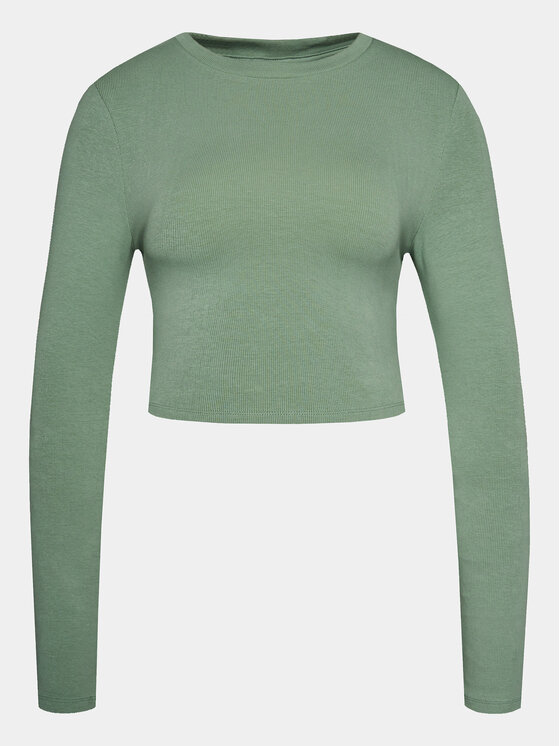 Gina Tricot Bluză 20150 Verde Slim Fit