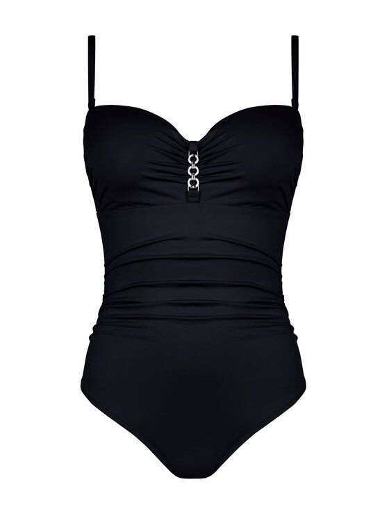Miss Lou Miss Lou Costume da bagno Wednesday J-ML033 Nero