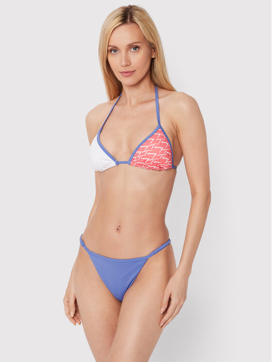 TOMMY JEANS Women's Adjustable Colorblock Bikini Bottoms, 53% OFF