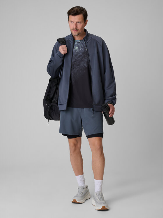 4F 4F Bluza VICTORY PACK Szary ciemny Regular Fit