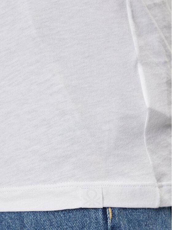 United Colors Of Benetton United Colors Of Benetton T-Shirt 3P7XU108X Λευκό Regular Fit