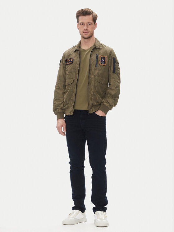 Aeronautica Militare Aeronautica Militare Prechodná bunda 251AB2071CT3081 Kaki Regular Fit