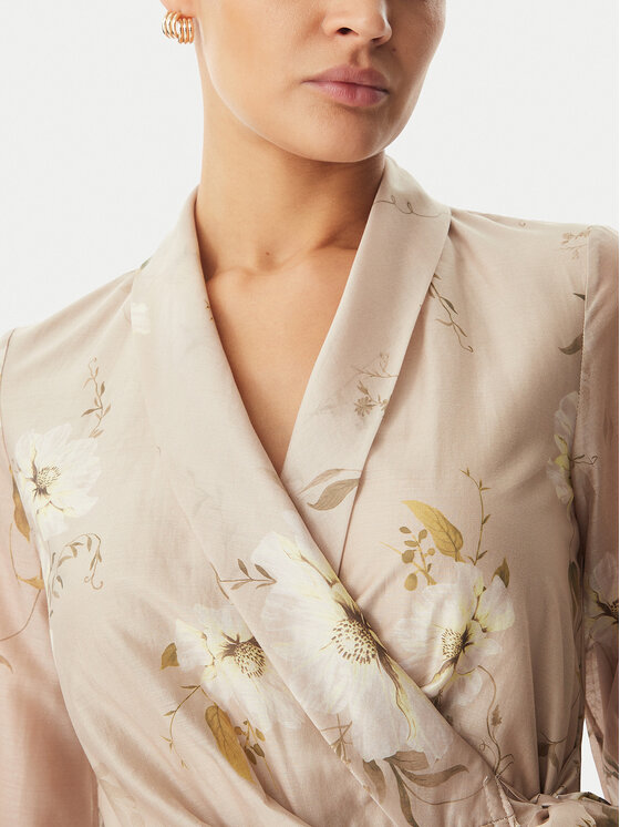 Rinascimento Rinascimento Kokteilikleit CFC0128000003 Beež Regular Fit