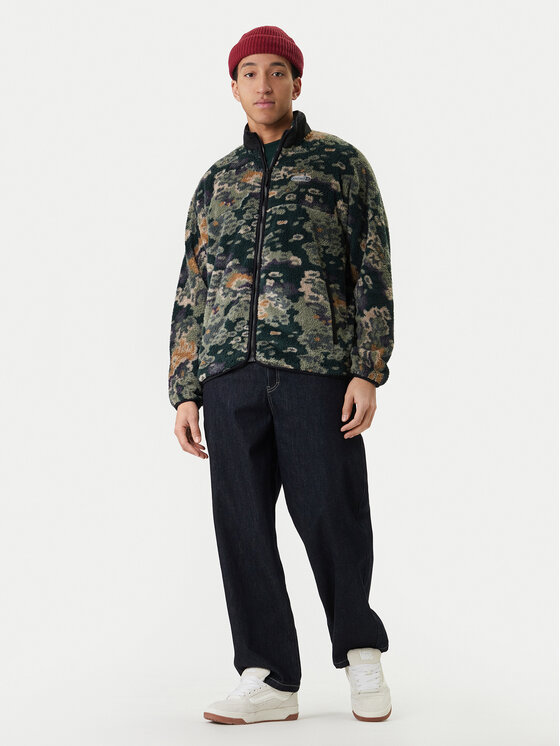 Element Element Fleecová mikina Classic Sherpa ELYJK00223 Zelená Regular Fit